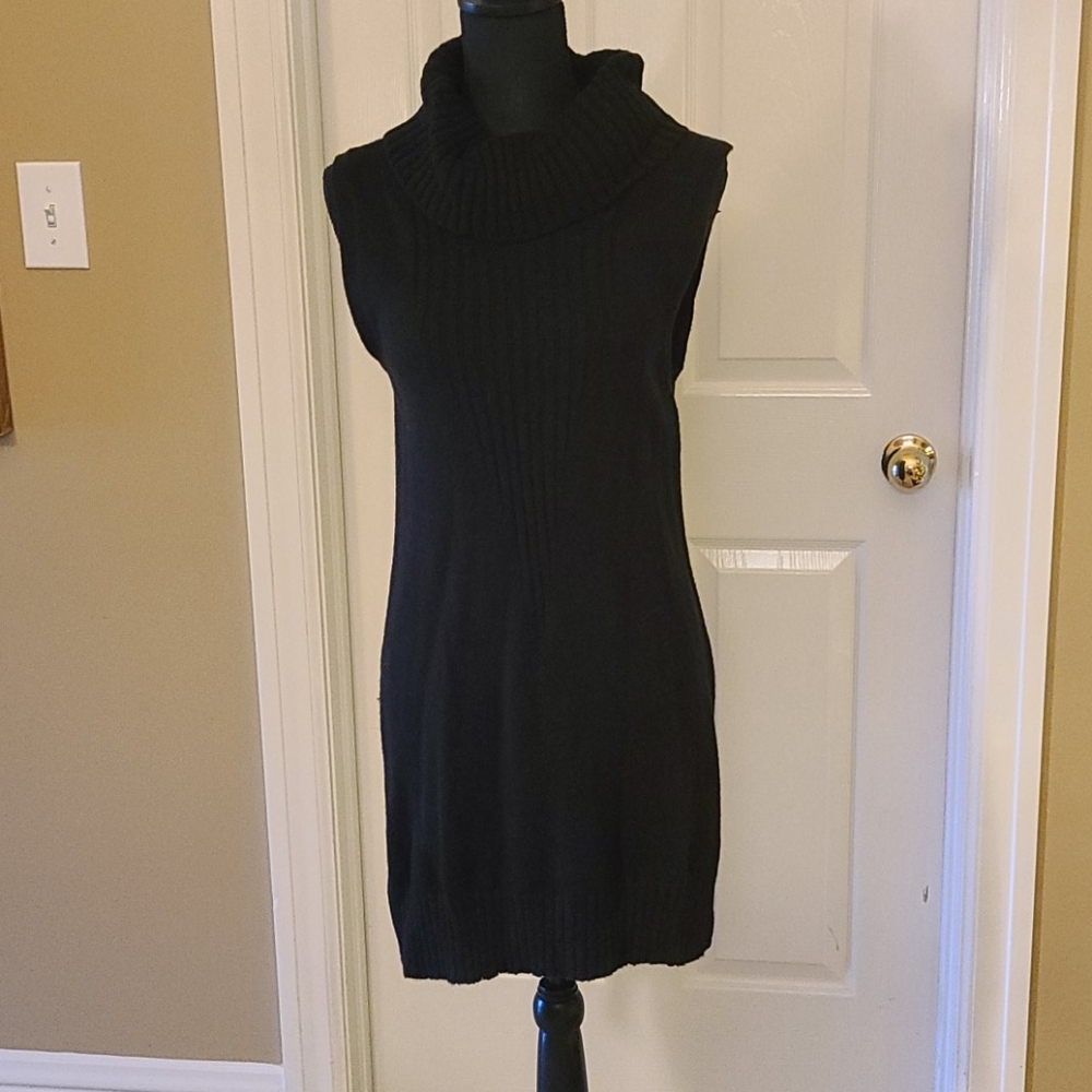 WHBM Black Long Sweater